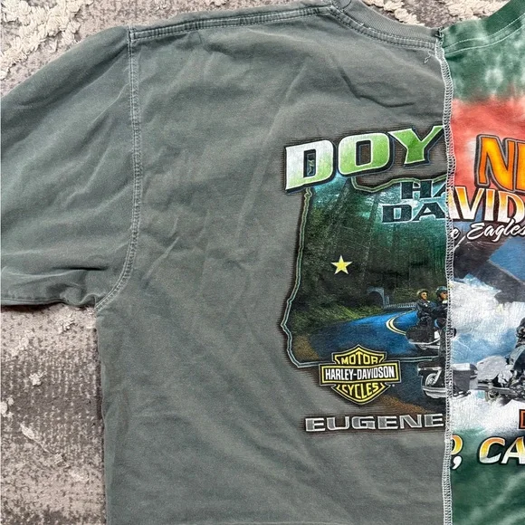 Vintage Reworked Harley-Davidson Cropped Tee - Picture 5 of 6